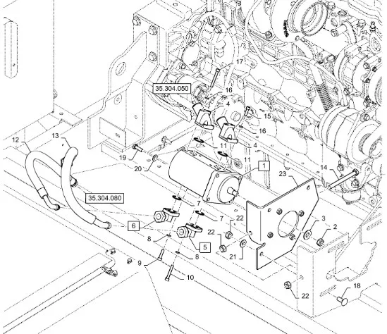 87553667 - Насос гидравл. основной без сист. копир. жатки (ДВС Cursor 7) ТС5